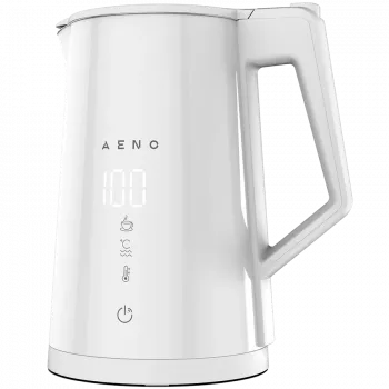 AENO EK8S viedā tējkanna: 1850-2200W, 1.7L, Strix, dubultsienas, temperatūras kontrole, uzturēšana siltumā, Wi-Fi, LED displejs, nedegošs korpuss, automātiska izslēgšanās