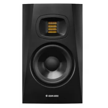 Studijas monitoru skaļruņi ADAM AUDIO T5V, 5 collu zemfrekvences skaļrunis, 1,9 collu augstfrekvences skaļrunis, 45–25 000 Hz, 106 dB, melns