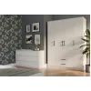 Topeshop ROMANA 160 BIEL KPLB bedroom wardrobe/closet 11 shelves 4 durvis(s) balts
