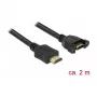 HDMI kabelis DeLOCK 85464 2m HDMI Type A Melns