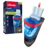 Vileda H2PrO 175775 plakanā grīdas mopa komplekts ar divu tvertņu sistēmu, mikrošķiedra, melns/sarkans