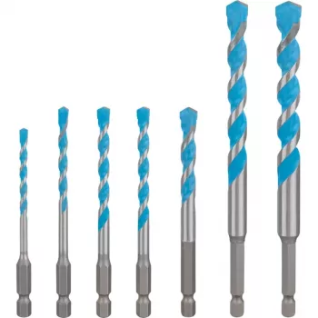 Urbju komplekts Bosch Expert HEX-9, 7 gabali, izmēri 4–12 mm, HEX-9 kāts