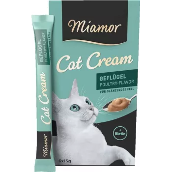MIAMOR Cat Cream Poultry – kaķu gardumi – 6x15g