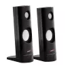 2-virzienu vadu PC skaļruņi Audiocore AC860, 2.0 kanāli, 4 W RMS, USB barošana, 3.5 mm ieeja, melni