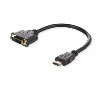 Microconnect HDMDVI15CM video kabeļa adapteris 0.15 m HDMI A tipa (standarta) – DVI-D melns