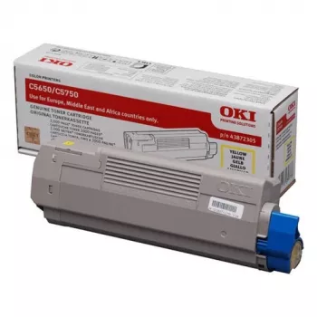 Tonera C5650/5750 dzeltena (2000 lpp.) 43872305