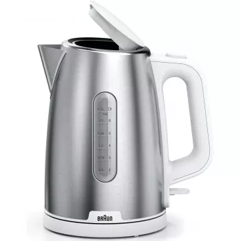 Braun WK 1500 elektriskā tējkanna 1,7 L 2200 W Nerūsējošais tērauds, Balta