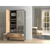Topeshop SZAFA MALWA AN/AR L bedroom wardrobe/closet 5 shelves 2 durvis(s)