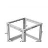 Atvērtais statīvs 19 inch 9U 600x600-1100 regulējams pelēks