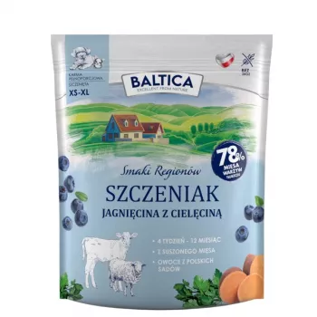 BALTICA regional flavours Junior Jērs ar teļa gaļu - sausā suņu barība - 1kg