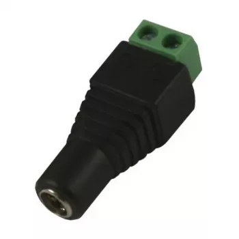 Synergy 21 S21-LED-000220 DC/2.1 x 4 mm Melns - Zaļš Vadu Savienotājs