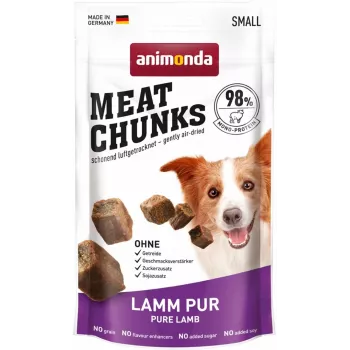 Suņu gardumi animonda Meat Chunks Pure Lamb Adult 60 g, monoproteīns, bez cukura un lipekļa