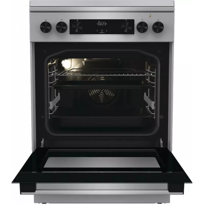 Gorenje GKS6C71XF Brīvi stāvoša plīts ar cepeškrāsni Sudraba