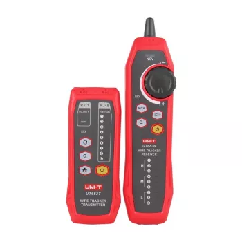 Kabeļu lokators UNI-T UT683KIT — digitālais vadu un kabeļu meklētājs ar LCD displeju un skaņas signālu