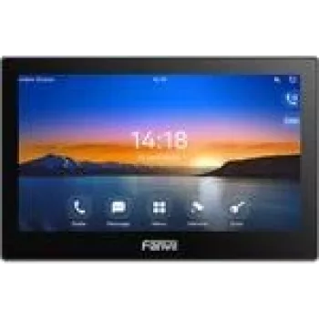 Fanvil I504W IP video telefons, 7 collu LCD skārienekrāns, 1024 x 600 pikseļi, 2 W, melns