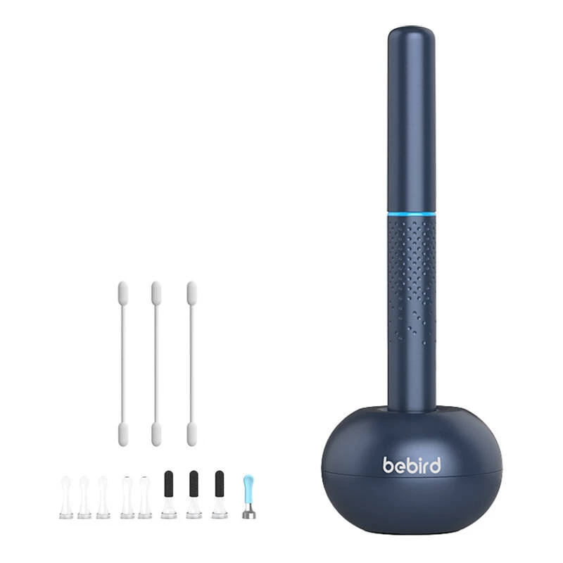 Ausu tīrītājs Bebird M9 S ar HD kameru un LED apgaismojumu, zils