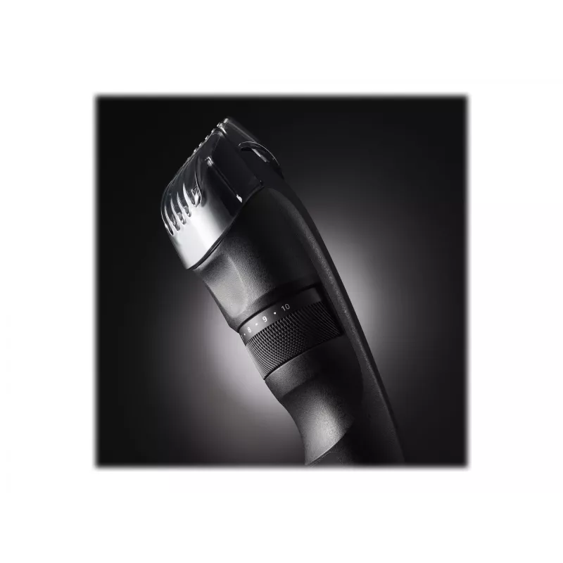 Bārdas trimmeris Panasonic ER-SB40-K803 — 0,5–10 mm, 19 soļi, Li-Ion, bezvadu/tīkls, melns