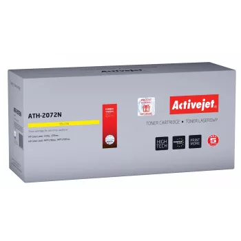 Activejet ATH-2072N tonera kasetne (HP 117A W2072A, 2072A Supreme; 700 lpp.; dzeltena)
