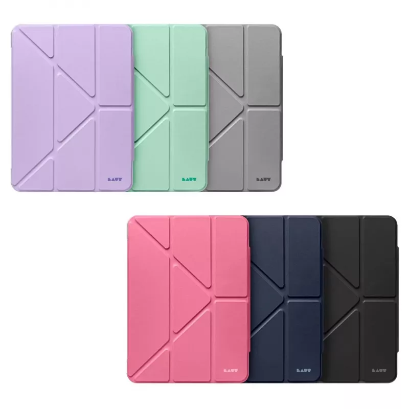 LAUT HUEX FOLIO daudzpusīgs futrālis-statīvs ar vietu irbulim iPad Pro 11 (M4), rozā