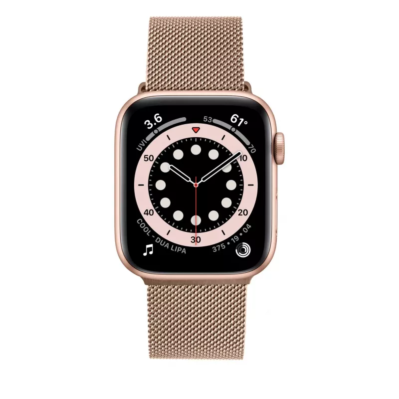 Siksniņa no sieta FIXED FIXMEST-436-RG Apple Watch 38/40/41mm rozā zeltā