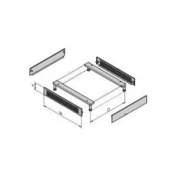 VARISTAR Ventilējama kontaktligzda, 600 mm plata, RAL7021 (26.10.0548)