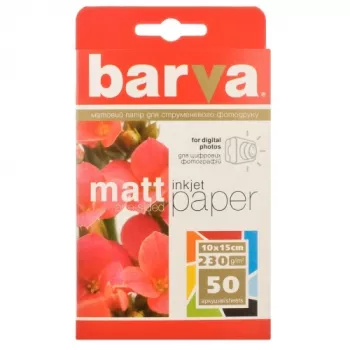 Fotopapīrs Barva IP-A230-023 Matēts 230 g/m² 10x15 cm 50 loksnes