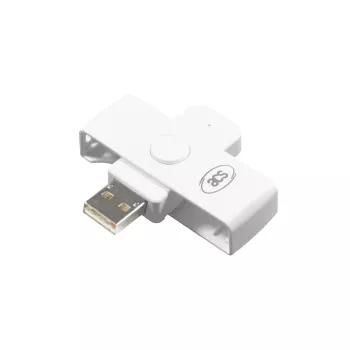ACS ACR39U-N1 kartešu lasītājs - iekštelpu - balts - ISO 7816 1.-3. daļa - A, B, C klase (5 V, 3 V, 1,8 V) - USB 2.0 - T=0, T=1, atmiņas karšu atbalsts - Android, iOS