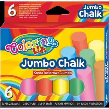 Colorino Kids JUMBO Krāsainie krītiņi 6 krāsas