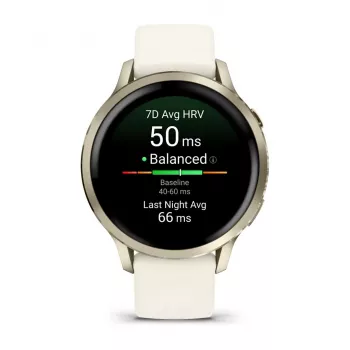 Viedpulkstenis GARMIN Venu 4, 41 mm zelta korpuss, 1.2 collu AMOLED 390×390, GPS, Wi‑Fi, 5 ATM, 10 dienu akumulators