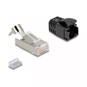 DeLOCK RJ45 modulārais spraudnis Cat.8.1 25 gab. komplekts ar stieples atslogojumu