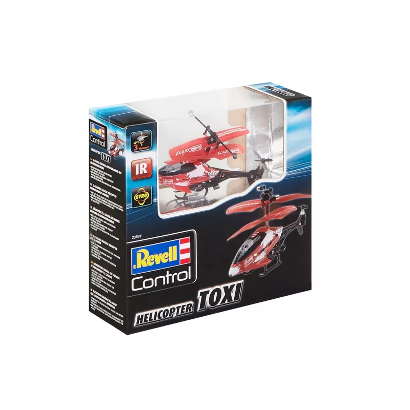 Helikopters RC Revell TOXI ar elektromotoru, LiPo 75 mAh, 15 g, balts/sarkans/melns