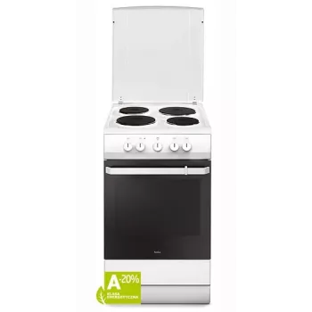 Elektriskā plīts Amica 58EE1.20(W) 69L Balta