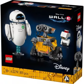 LEGO būvēšanas komplekts Disney Pixar WALL·E un EVE 43279 — 811 gab., 130 mm augstums, 18+