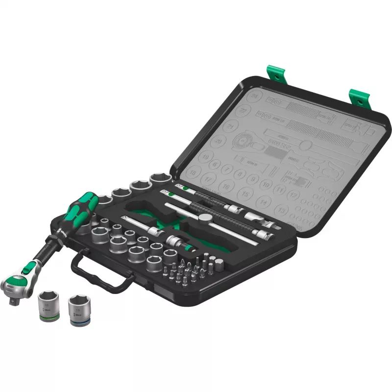 Wera 8100 SA/SC 2 Zyklop Komplekts Ar Uzgriežņu Atslēgu