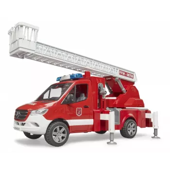 Ugunsdzēsēju mašīna BRUDER 02673 Sarkanbalta ABS sintētika 4 gadi
