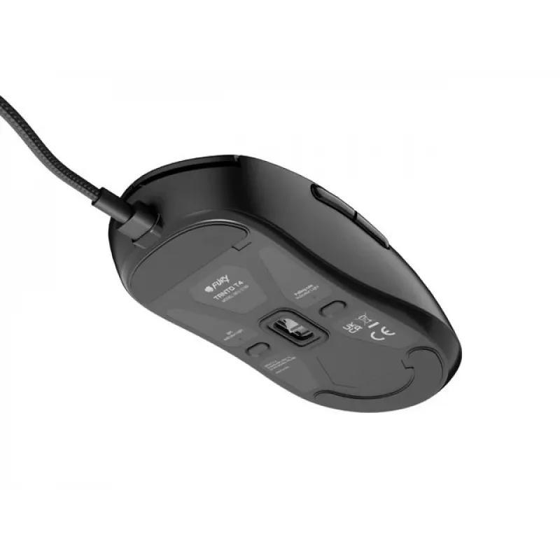 FURY TANTO T4 12000DPI RGB GAMING PELETE MELNA PROGRAMMĒJAMA