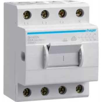 Hager SH463N Kompaktais slēdzis 63A 4 normāli atvērti kontakti 400VAC 3,5PLE