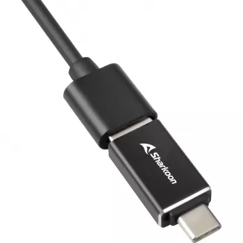 Sharkoon USB 3.2 Gen 1 Type-C Hub 5000 Mbit/s Melns