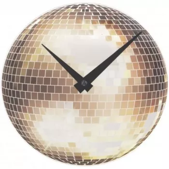NeXtime klok 5172 Little Disco, Ø20 cm, sienas, sudrabs