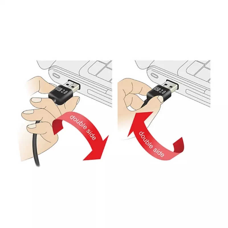 USB kabelis DeLOCK 1m USB 2.0 A - miniUSB vīriešu/vīriešu