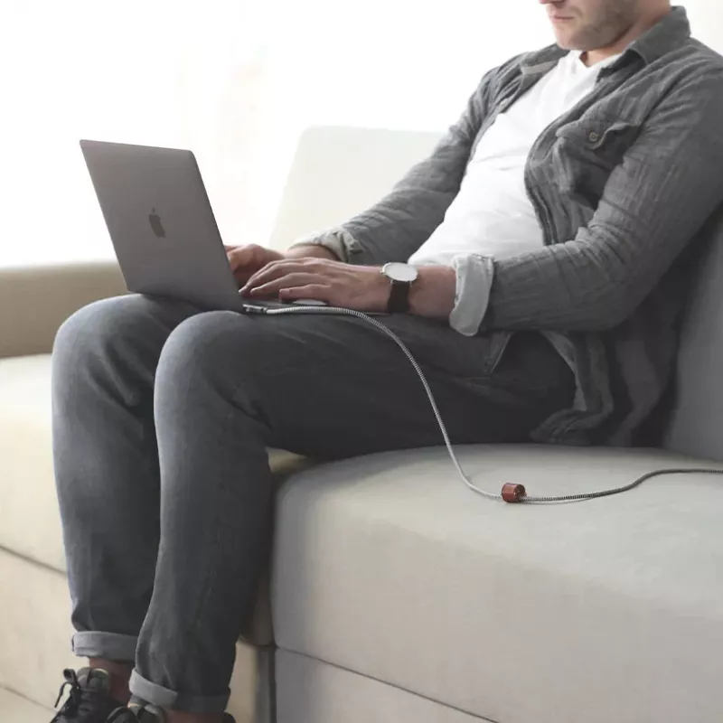 Kabelis USB-C uz USB-C Native Union Belt Cable Pro 240W, 2,4 m, USB 2.0, 0,48 Gbit/s, Zaļš