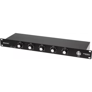 DJ ekvalaizers Omnitronic EQ-25 MK2 — 2 kanālu, 15 joslu grafiskais ekvalaizers