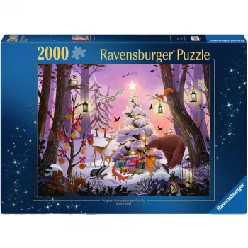 Puzle Ravensburger Ziemassvētki mežā 2000 gabali