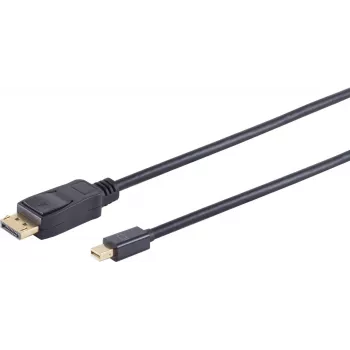Mini DisplayPort uz DisplayPort kabelis ShiverPeaks BS10-52025, 1 m, atbalsta līdz 3840×2160