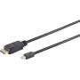 Mini DisplayPort uz DisplayPort kabelis ShiverPeaks BS10-52025, 1 m, atbalsta līdz 3840×2160