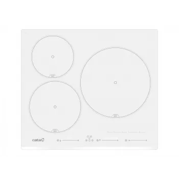 CATA INSB 6003E2 WH indukcijas plīts virsma, balta, 3 zonas, slīdnis