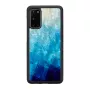 Aizsargmaciņš iKins Samsung Galaxy S20 — zils ezers melns apdare