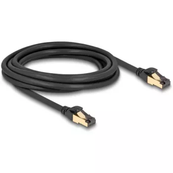 DeLOCK RJ45 tīkla kabelis Cat.6A vīrietis-vīrietis S/FTP melns 3 m