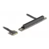 Delock Adapters Mini PCIe Male uz PCIe 3.0 x16 sloti, 90 grādu leņķī, ar kabeli