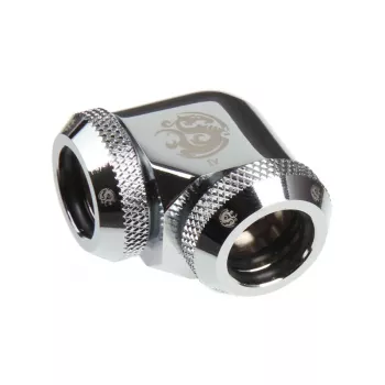 BitsPower Multi-Link Adapter 90° 2x 12mm AD – BP-E90DML, spīdīgs sudrabs